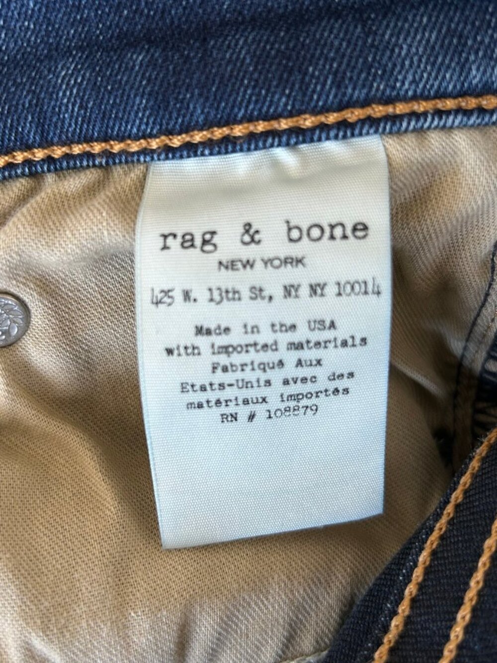 Rag & Bone Skinny Jeans Women Size 27 Bedford Wash Mid Rise Stretch Denim - Picture 8 of 11